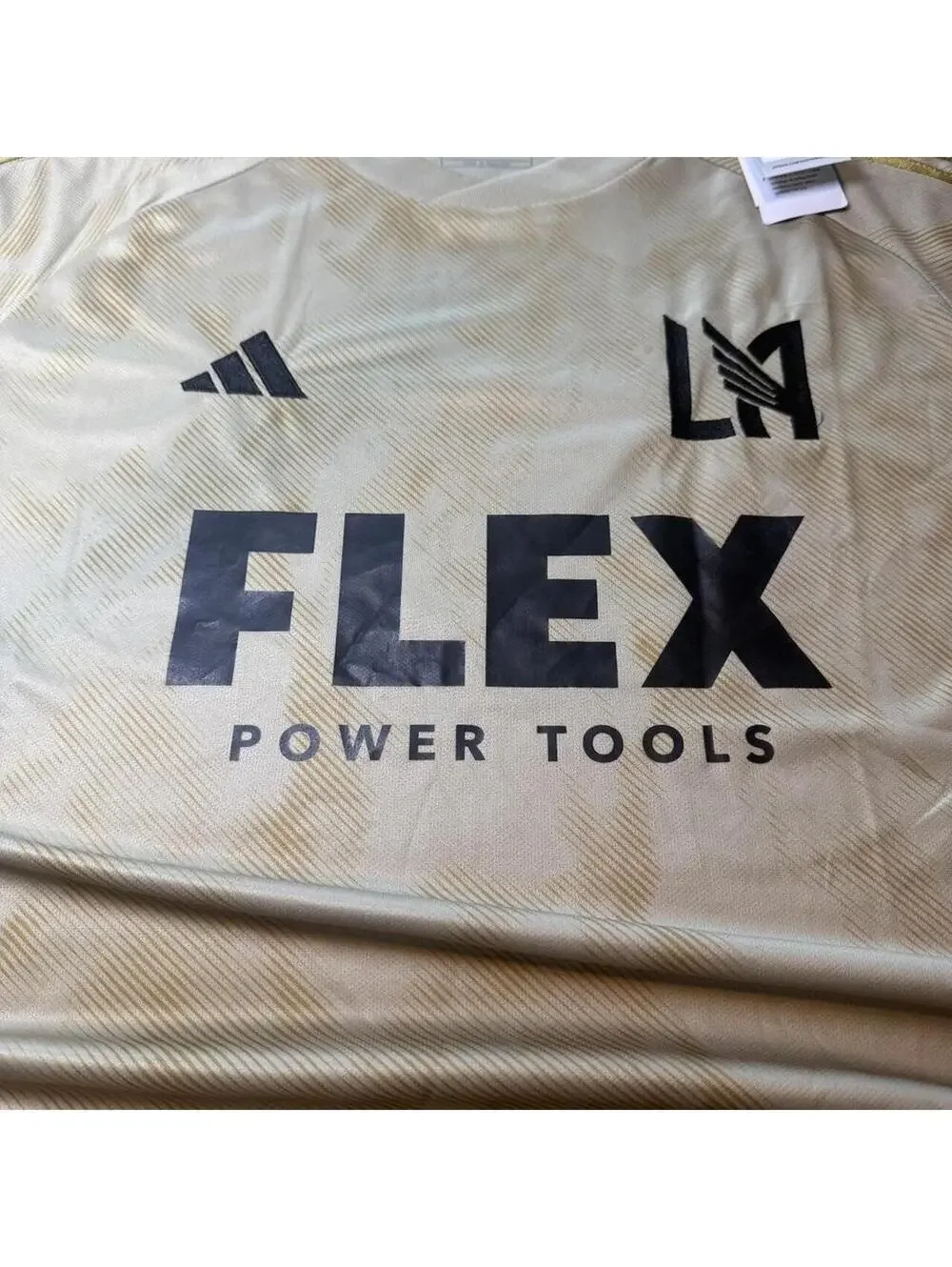 Adidas LA Galaxy 2025/26 Away Jersey Tan & Cream, Size 2XL